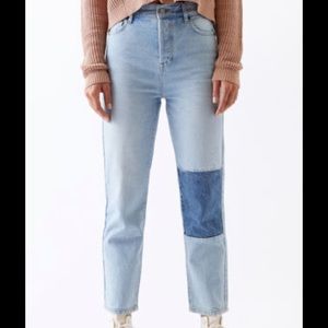 Pacsun High Rise Straight Patch Jeans Sz 28